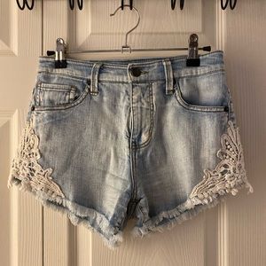 Mossimo Lace trim shorts